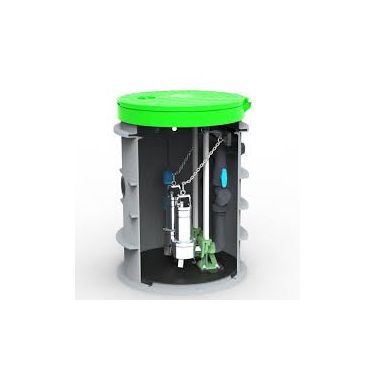 Prepumpna stanica Roto RoPump Փ800x1200 – 2x DAB FEKA VS 1000 s vodilicama