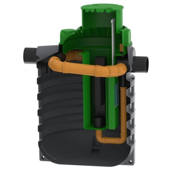 Separator ulja Roto NS 50/5 RoOil 2700L (Klasa I) sa filterom i obilaznim vodom 10% - slika 1