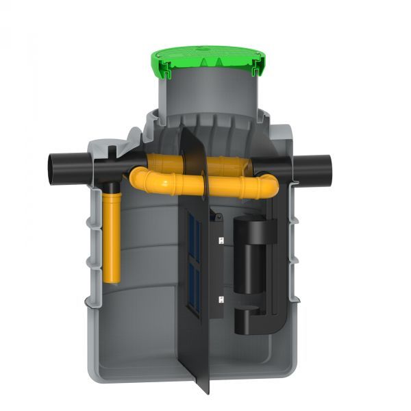 Separator ulja Roto NS 30/6 RoOil 1700L (Klasa I) sa filterom i obilaznim vodom 20% - slika 1