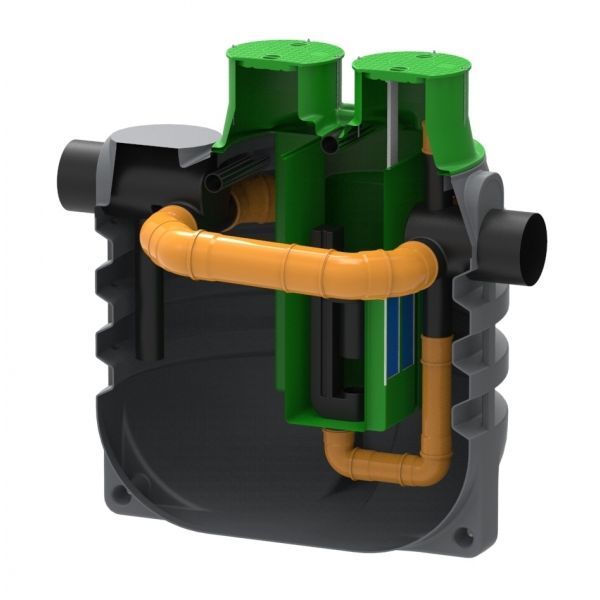 Separator ulja Roto NS 150/30 RoOil 7500L (Klasa I) sa filterom i obilaznim vodom 20% - slika 1