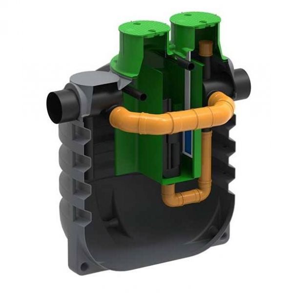 Separator ulja Roto NS 200/40 RoOil 8700L (Klasa I) sa filterom i obilaznim vodom 20% - slika 1