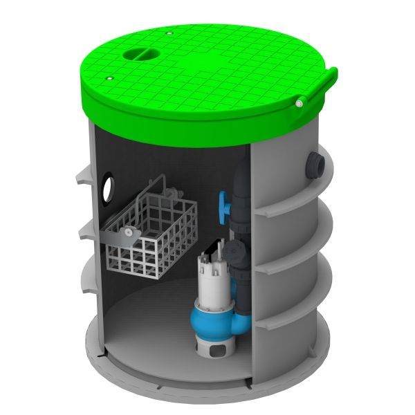 Prepumpna stanica Roto RoPump Փ800x1000 – 2x Pentax DG102 - slika 1