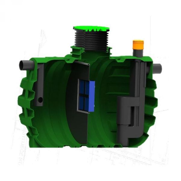 Separator ulja Roto NS 20 SIP RoSep 6000 L (Klasa I) - za ukopavanje u zemlju - slika 1