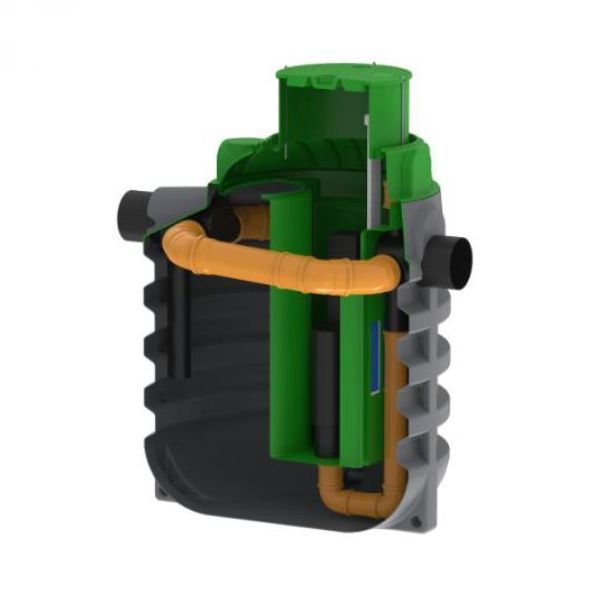 Separator ulja Roto NS 40/8 RoOil 2350L (Klasa I) sa filterom i obilaznim vodom 20% - slika 1